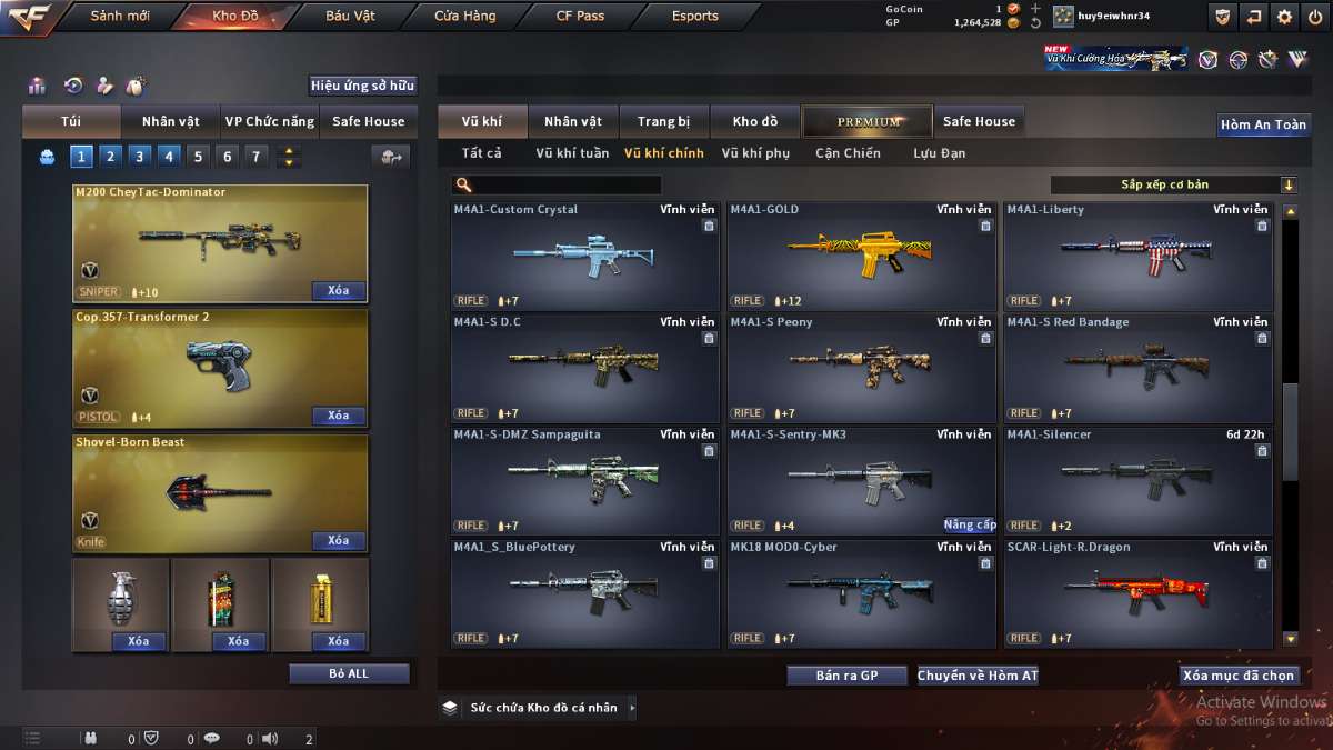 shop acc cf uy tin gia re